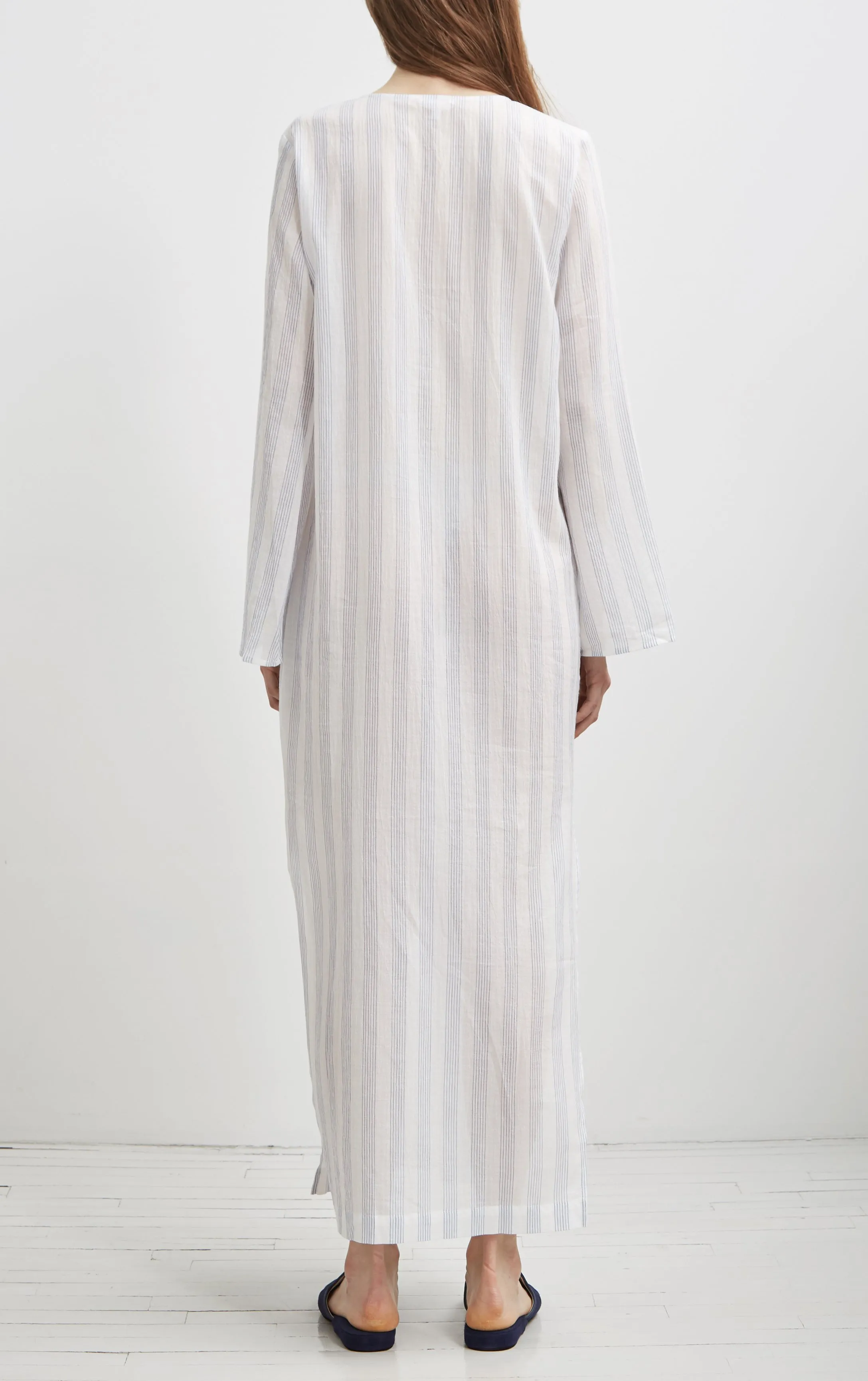 INES Caftan in White River Astri