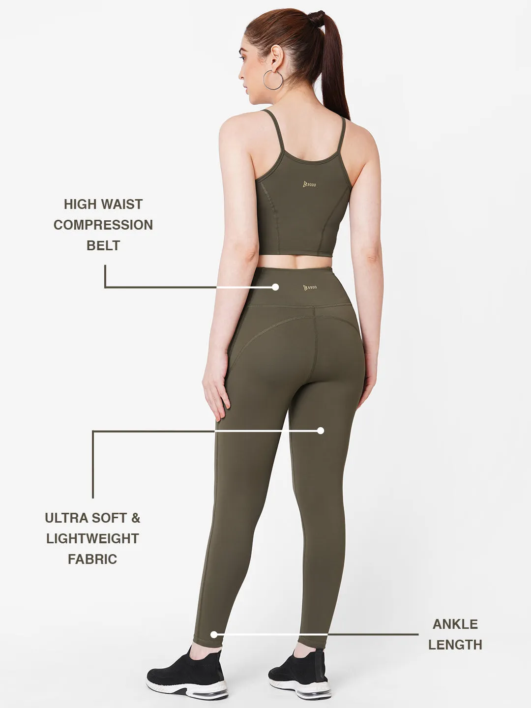 Olivine Basic High Waist Leggings