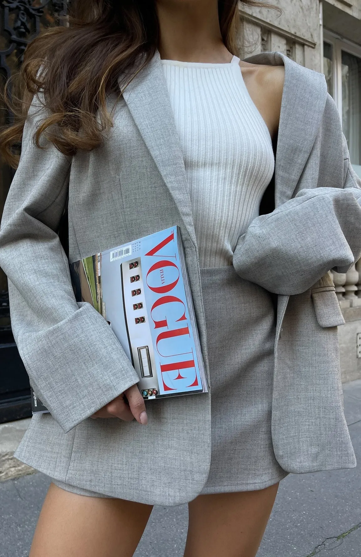 Socialite Blazer Pebble