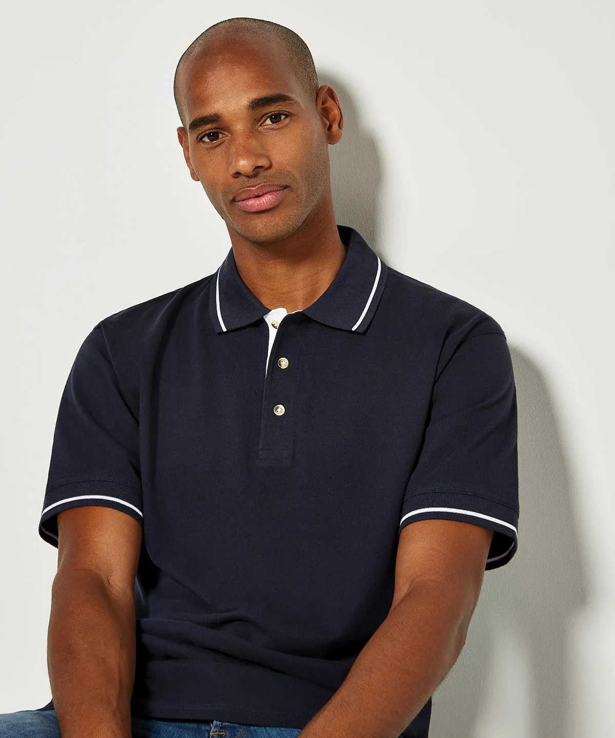 White/Red - St Mellion polo (classic fit)